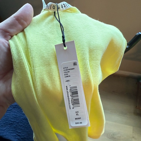Yellow Ribbed Tank Top - Picture 3 of 4